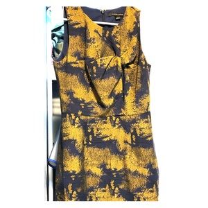 Cynthia Steffe blue/gold knot dress